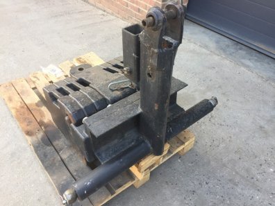 Case tractor weights complete with tow weight and linkage frame