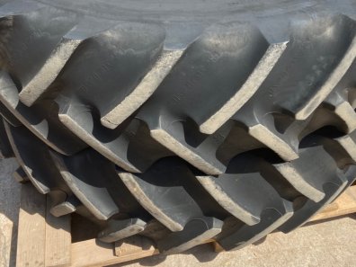 2x 16.9/38 Goodyear Super Traction Radial tyres 85%