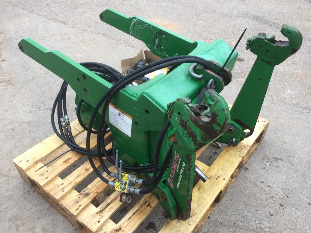 Zuidberg front linkage to fit John Deere 20/30 series 6 cylinder tractors, 2012, complete with front PTO kit, 3.5 ton lift, little use