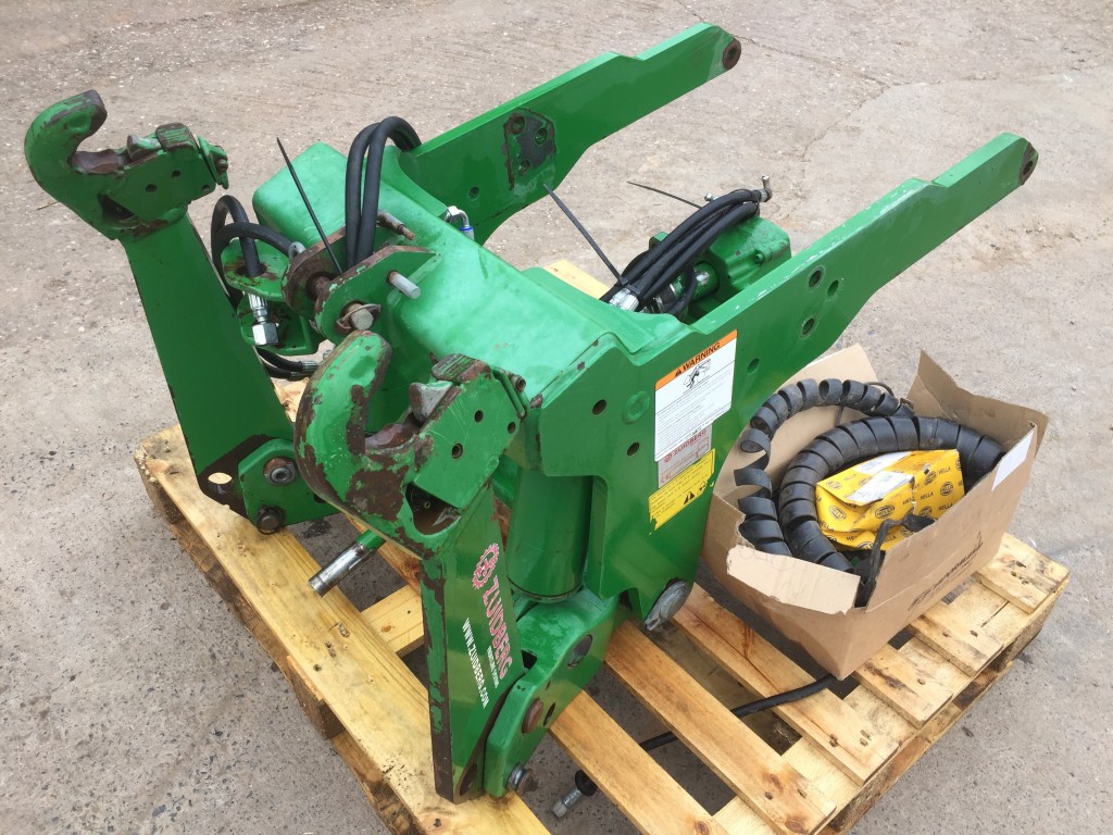 Zuidberg front linkage to fit John Deere 20/30 series 6 cylinder tractors, 2012, complete with front PTO kit, 3.5 ton lift, little use