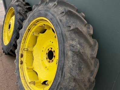 2x 13.6/38 Pirelli tyres fitted to JD 2850 wheels