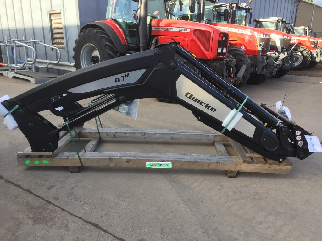 new Quicke Q7m loader boom, Euro/Trima carriage, soft ride suspension, third service, this boom is similar to the Q76, available with on board weighing
