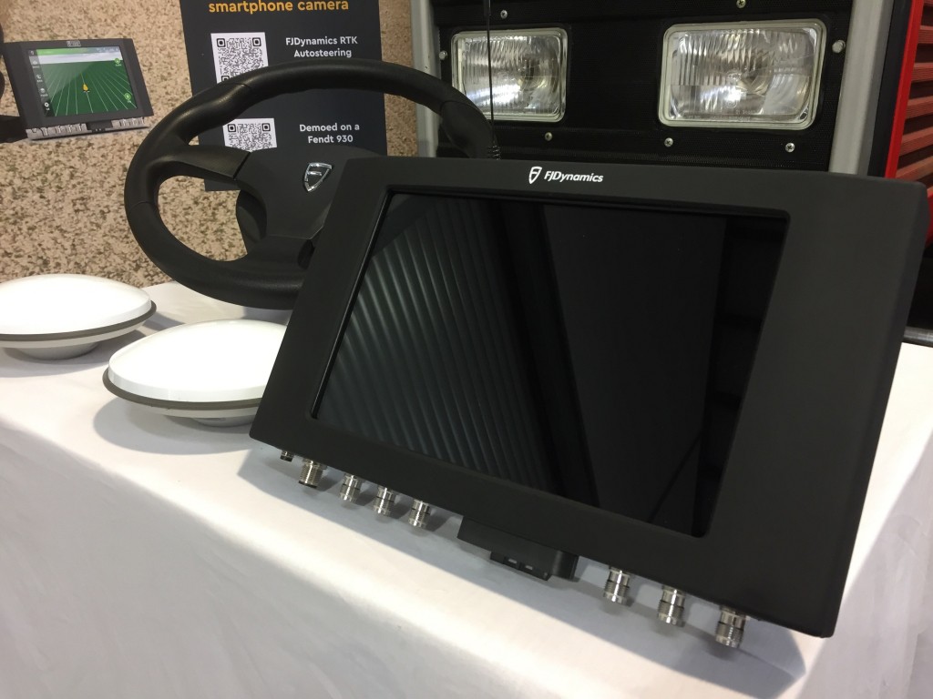 FJDynamics auto steer GPS kit, compatible with tractors, combines and sprayers, electric steering wheel with boss, 10" screen with ram mounts included, up to 2.5cm accuracy, RTK subscription/base station available