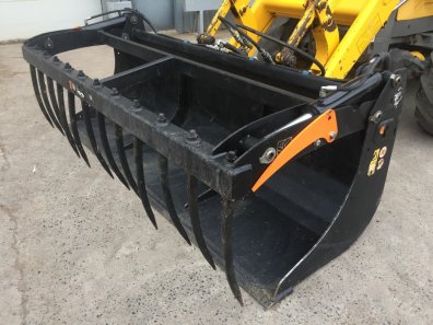 Quicke 230 Multibenne bucket grab, used, 7ft 6 wide, Euro hooks