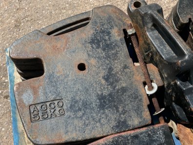 Massey Ferguson 55kg front weights, 8x55kg front weights with centre towing weight