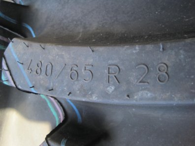 2x new 480/65/28 Continental tyres