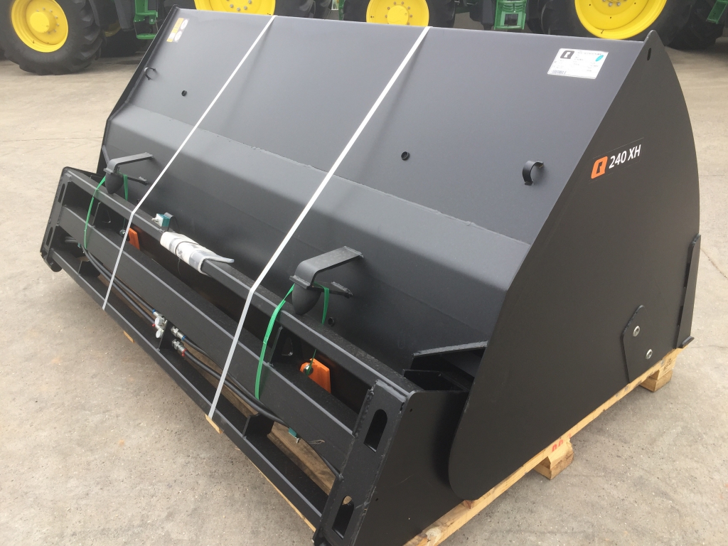 Quicke 240XH toe tip high reach bucket, NEW, 8ft wide, 2 cube