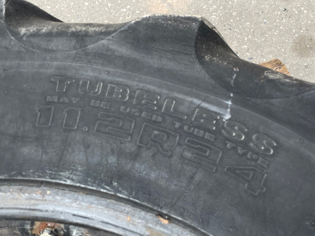 2x 11.2/ 24 Goodyear 20% tyres C/W inner tubes