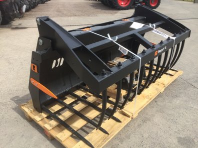 Quicke 210 Silograb XL, new, 7ft wide, KV tines, pin and cone hooks