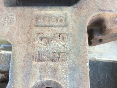 9x Fiat tractor weights, 40kg each