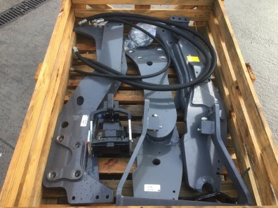 Quicke X4s loader, complete with brackets and valve to fit Massey Ferguson 5711s tractor, ex Demo - this loader has done approx 20 hours work and is as new, 1590kg lift capacity, Euro carriage, soft ride, third service, multi coupling, QCS QE command joystick, float and bucket shake function