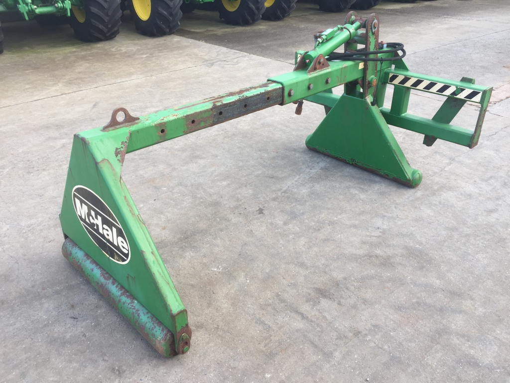 McHale over top bale handler, 2007, euro hooks, adjustable arm