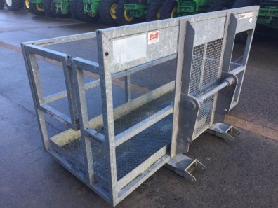 Cherry Products 8ft man platform, used, tool tray, fully galvanised, Manitou brackets and fork lift sockets