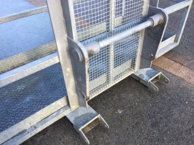 Cherry Products 8ft man platform, used, tool tray, fully galvanised, Manitou brackets and fork lift sockets