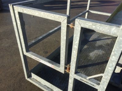 Cherry Products 8ft man platform, used, tool tray, fully galvanised, Manitou brackets and fork lift sockets