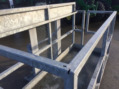 Cherry Products 8ft man platform, used, tool tray, fully galvanised, Manitou brackets and fork lift sockets