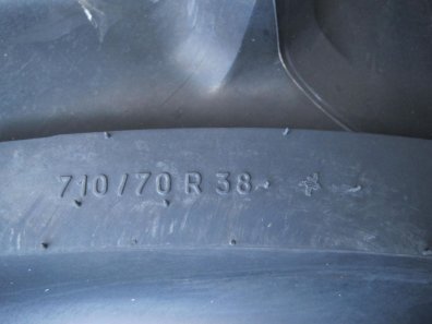 2x new 710/70/38 Michelin tyres