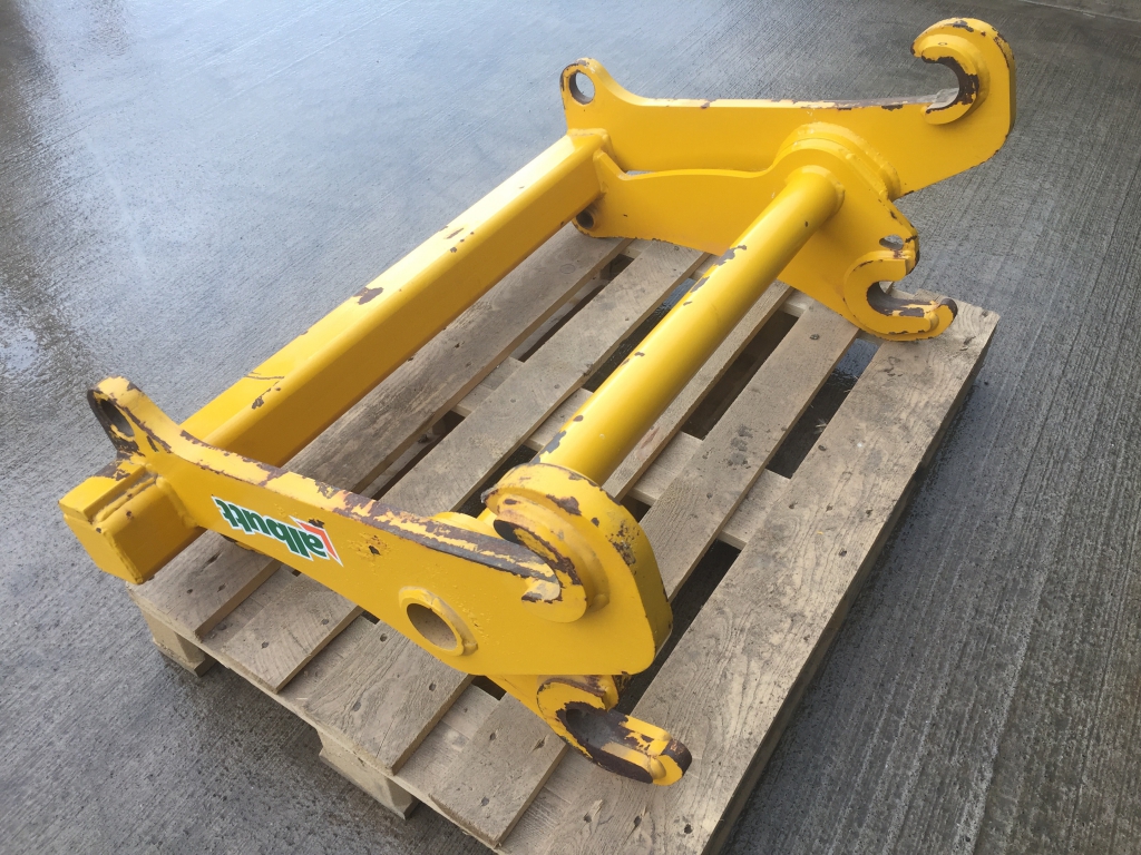Albutt subframe adapter, used, this subframe will adapt from Volvo to Albutt buckrake back plate
