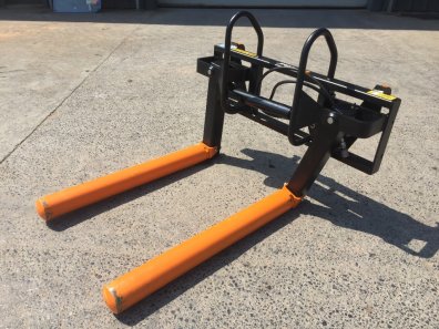 Quicke flexibal bale handler, as new, removable rollers, Euro hooks
