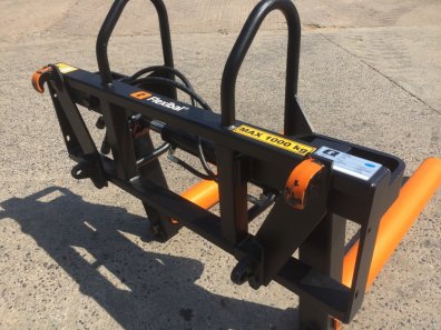 Quicke flexibal bale handler, as new, removable rollers, Euro hooks