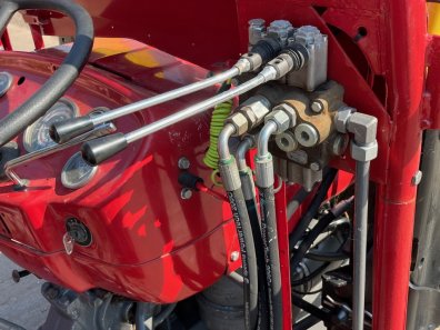 loader to fit Massey Ferguson 135, brackets and valve, hydraulic tip, bucket