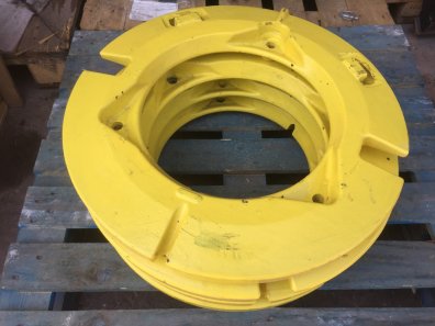 4x John Deere 55kg wheel weights