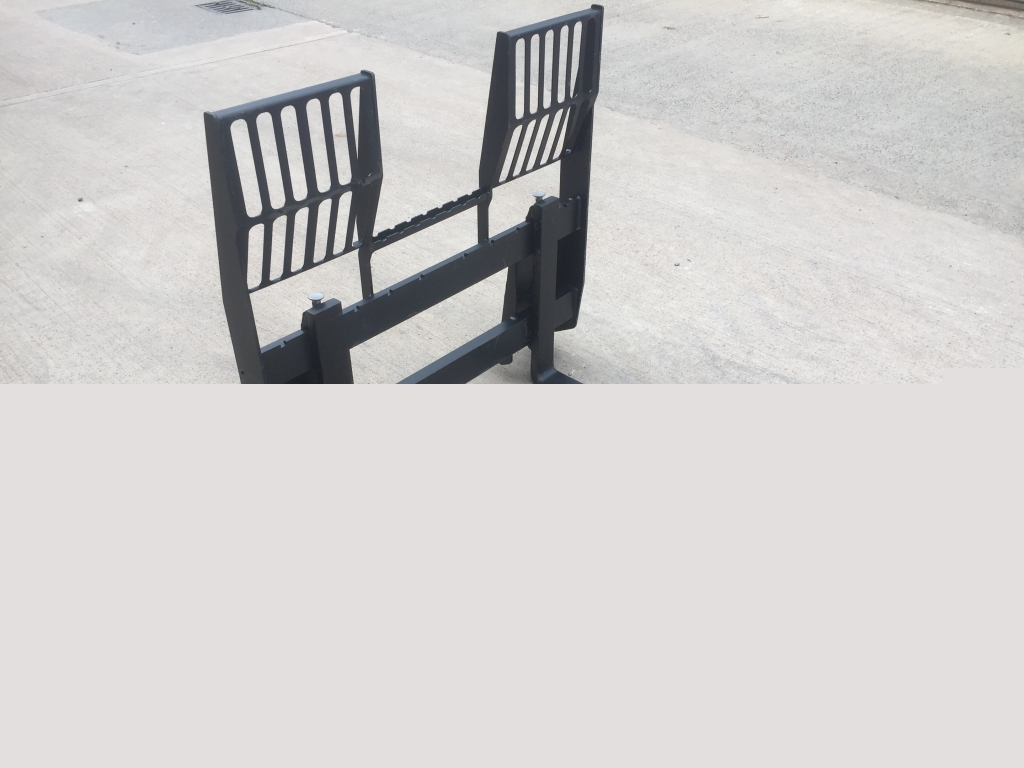 Quicke Walk through pallet tines, NEW, Skid steer hooks