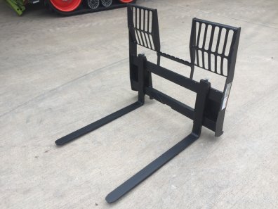 Quicke Walk through pallet tines, NEW, Skid steer hooks