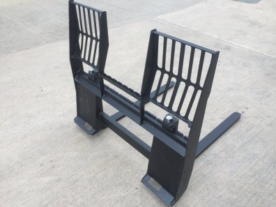 Quicke Walk through pallet tines, NEW, Skid steer hooks