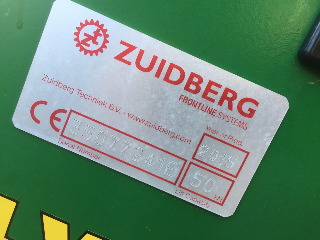Zuidberg front linkage, to fit John Deere 6 cylinder 30/R/M series tractors, 2015, 5 ton lift, front service, good condition