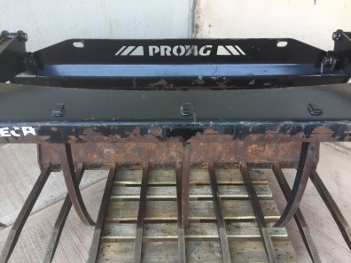 Strimech PS-70X Grab, 2020, 7ft wide, Hardox tines, JCB Compact tool carrier hooks