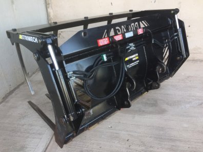 Strimech PS-70X Grab, 2020, 7ft wide, Hardox tines, JCB Compact tool carrier hooks