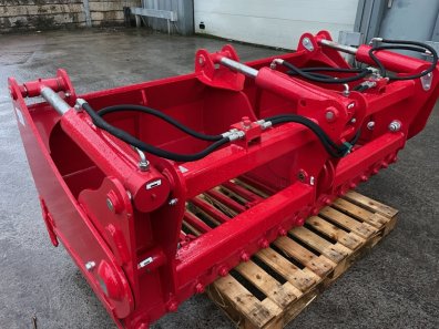 Redrock 85 series, 218 shear grab, NEW, 2.18 Metres wide, 85 cm high, three ram, chrome rams, bolt on blades