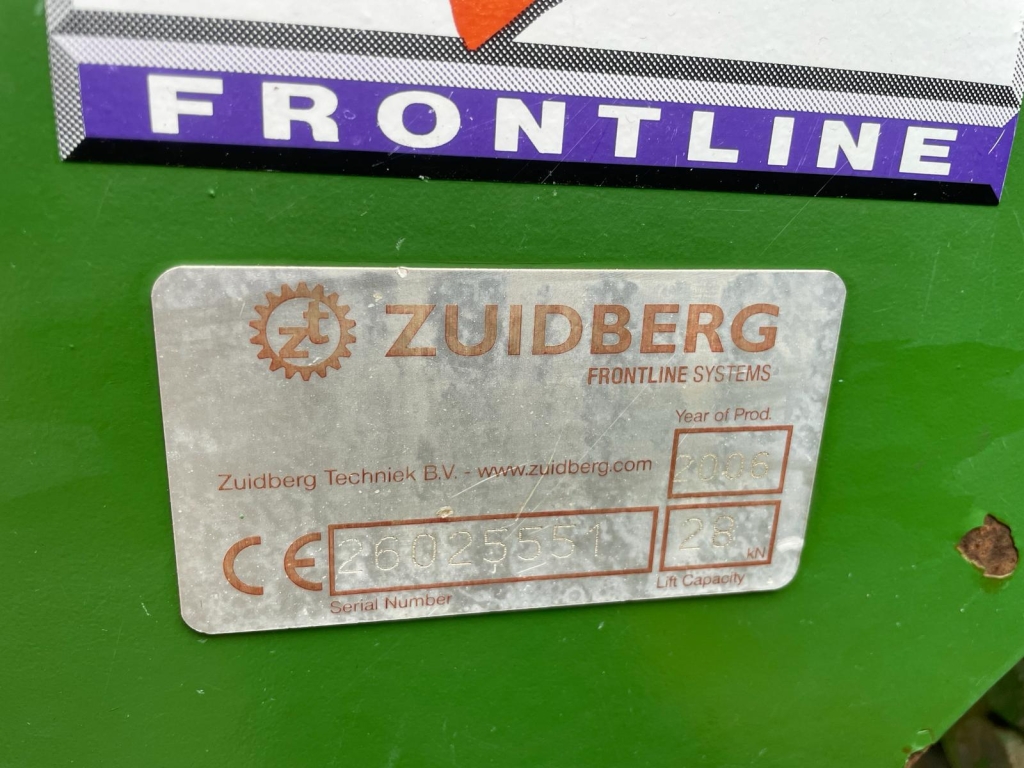 Zuidberg linkage and PTO, 2006, 2.8 ton lift, good condition, removed from John Deere 6420