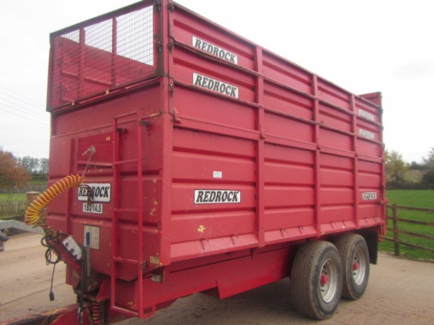 Redrock 180/14.5 14 ton silage trailer