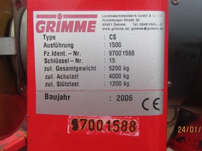 Grimme CS 1500 Combi-Star