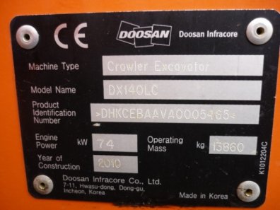 Doosan DX140LC