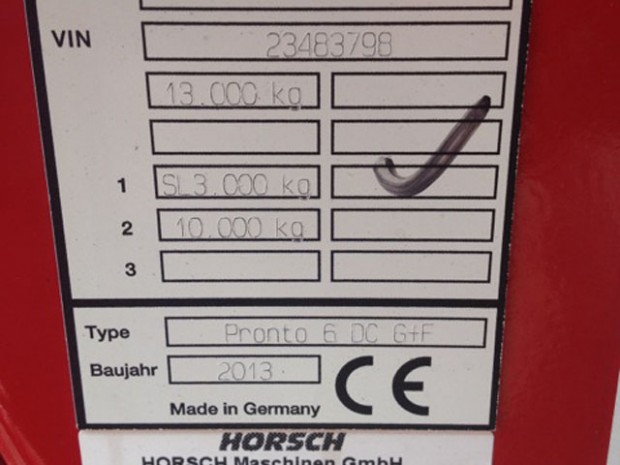 Horsch Pronto 6 DC grain and fertiliser drill