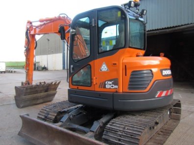 Doosan DX80R excavator