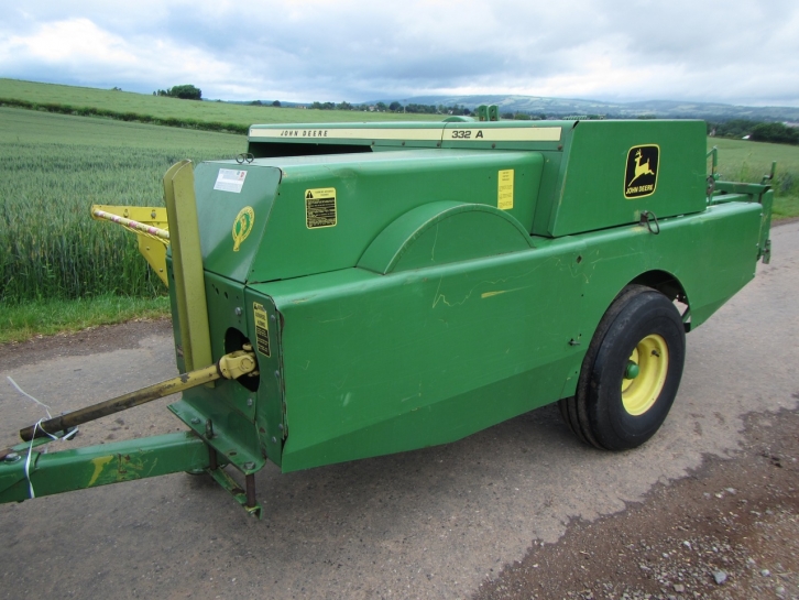 John Deere 332A conventional baler