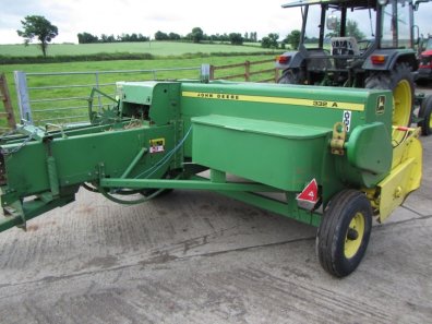 John Deere 332A conventional baler