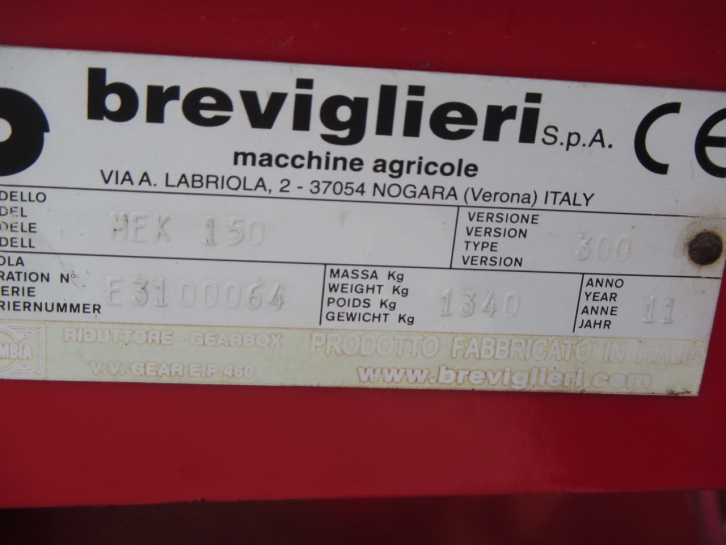 Breviglieri 3 Metre power harrow