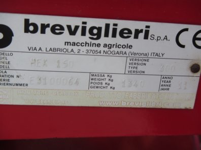 Breviglieri 3 Metre power harrow