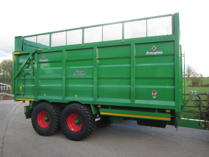 Broughan 18 ton silage trailer