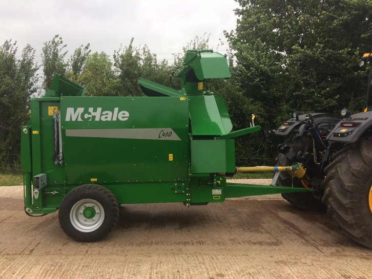 McHale C460 trailed silage feeder and straw chopper