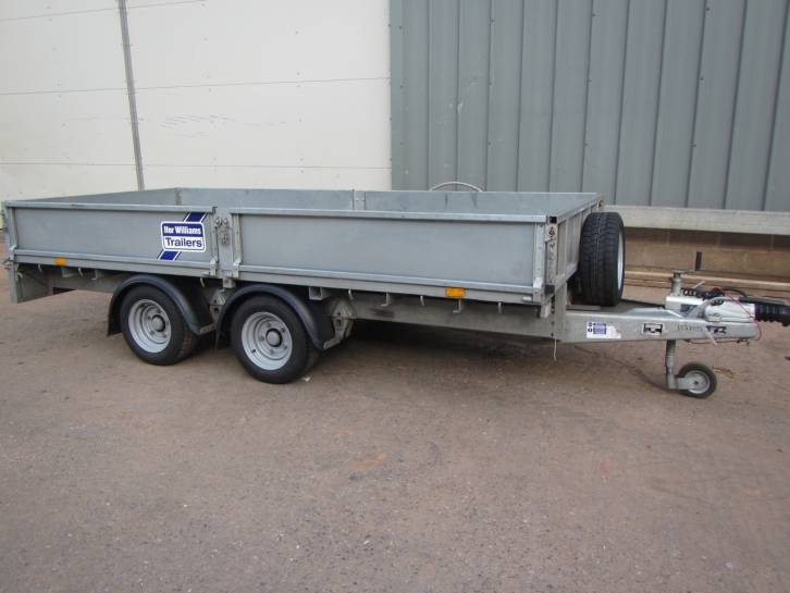 Ifor Williams 125 flat bed trailer