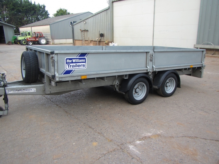 Ifor Williams 125 flat bed trailer