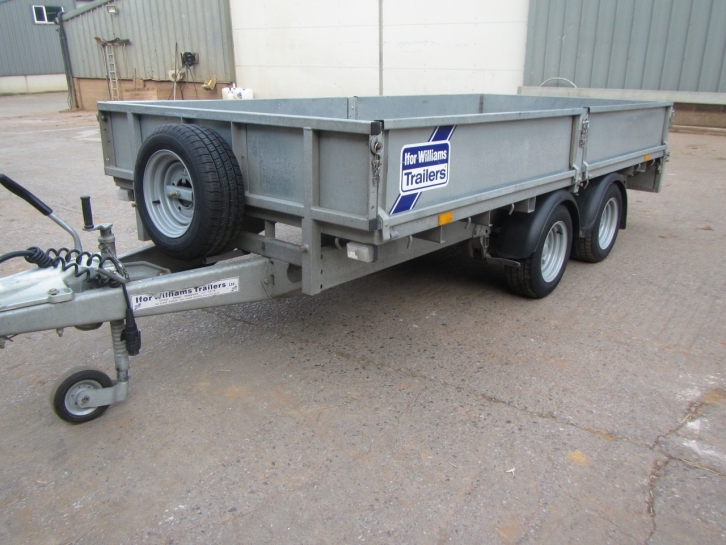 Ifor Williams 125 flat bed trailer