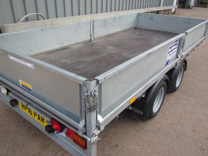 Ifor Williams 125 flat bed trailer
