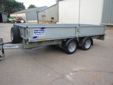 Ifor Williams 125 flat bed trailer
